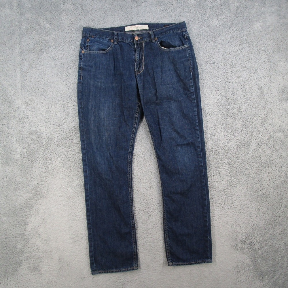 Williamsburg Jeans Grand Street Mens 36 Dark Wash Straight Leg Denim